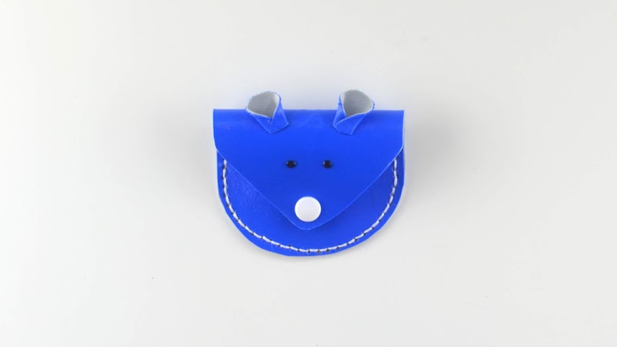 tutorial monederos fimo leather effect