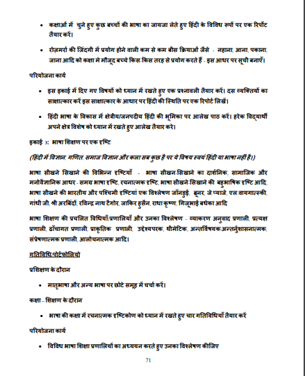 Hindi Pedagogy Notes For B.ed PDF