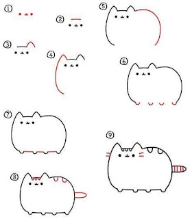 Desenhos kawaii! 4 exemplos de desenhos facéis de fazer passo a passo!