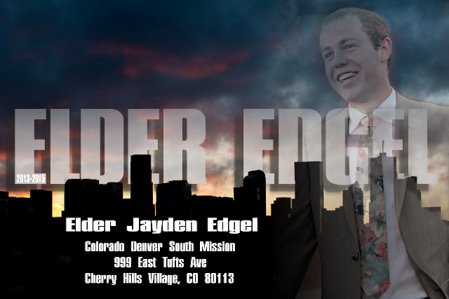 Elder Jayden Spencer Edgel