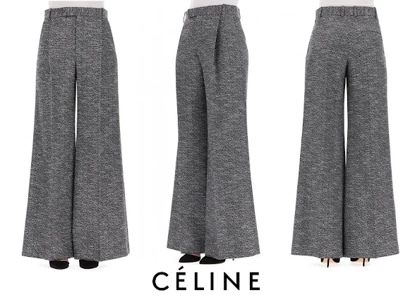 Crown Princess Marie wore Celine Multicolour wool pants