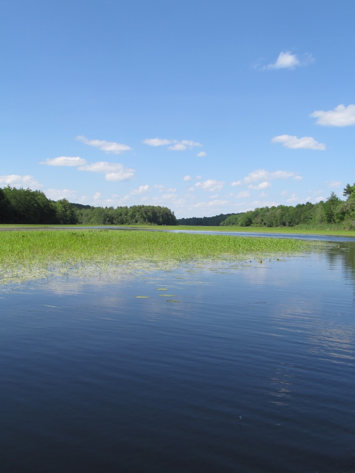 Recreational Kayaking in Maine Upper Pleasant Pond, Richmond, Maine