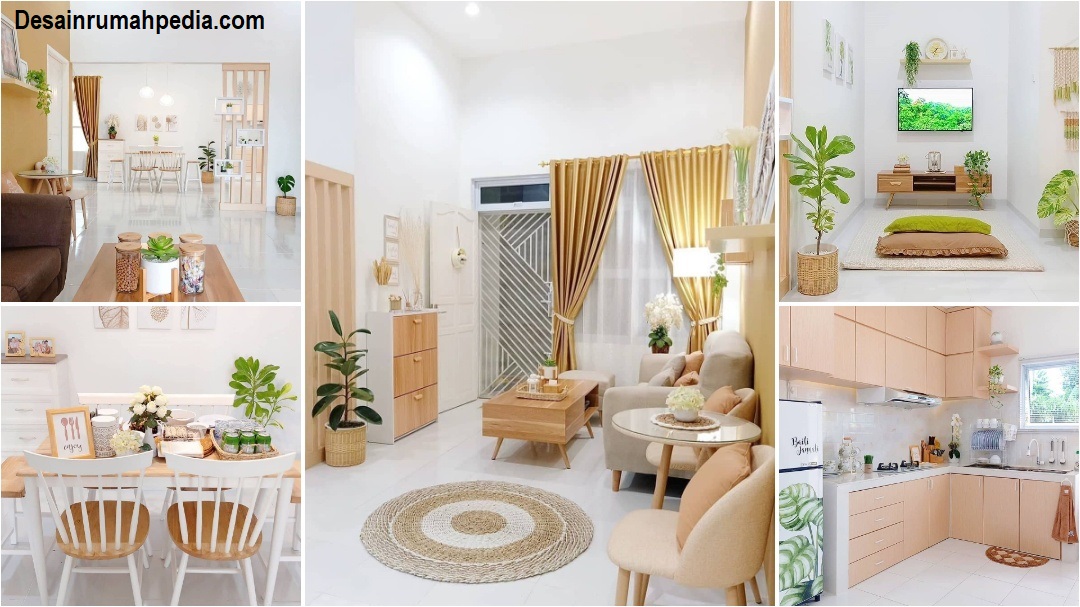 Desain Rumah Minimalis dengan Interior Nuansa Cream dan Warna Natural