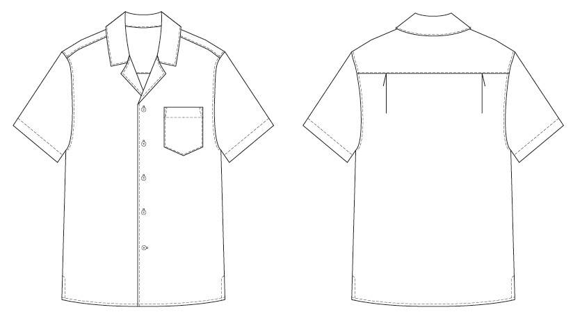 Men's Tropical Shirt Pattern by Wardrobe by Me
