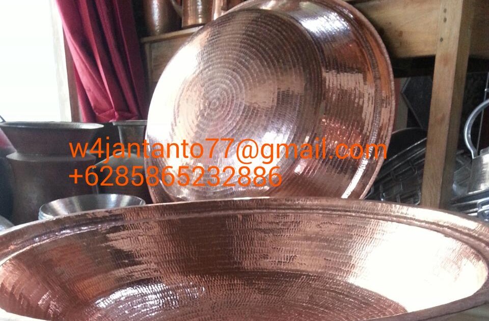 wajan penggorengan tembaga