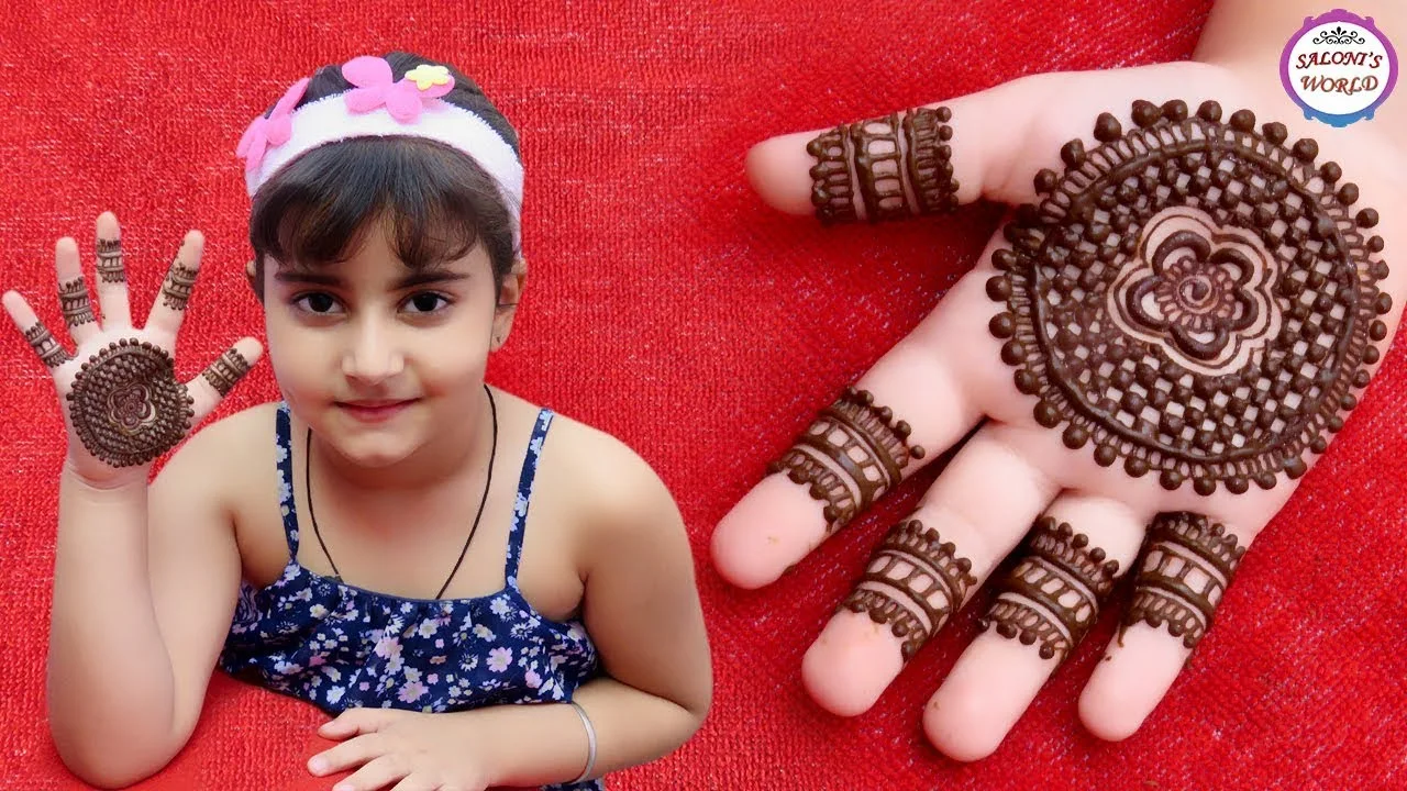 New Mehndi Designs – Beautiful Kids Mehndi Designs # i212