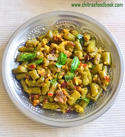 Beans Mezhukkupuratti Kerala Style Beans Stir Fry Recipe Chitra's Food Book