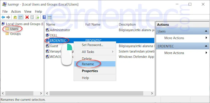 Change Windows 10 Username, Rename User Account