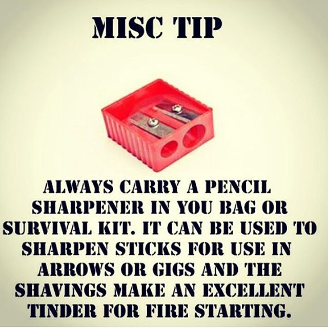 Survive Off The Grid Tips Tuesday 5 8 2018 Pencil Sharpener For Survival Water Heater Blanket Survival Emergency Prepping