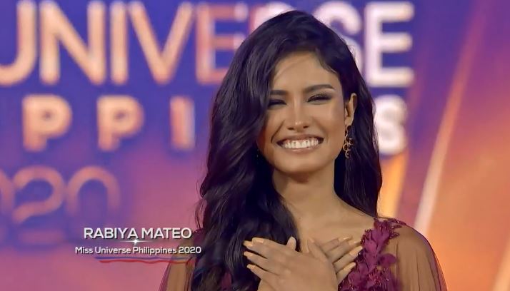 Rabiya Mateo wins Miss Universe Philippines 2020