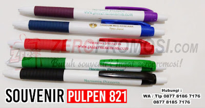 Souvenir Pulpen Plastik 821, pen Plastik 821 untuk souvenir dengan custom logo, Bolpoin Promosi Putih 821