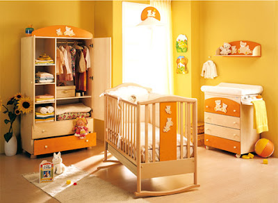 Dormitorio amarillo para bebé - Ideas para decorar dormitorios