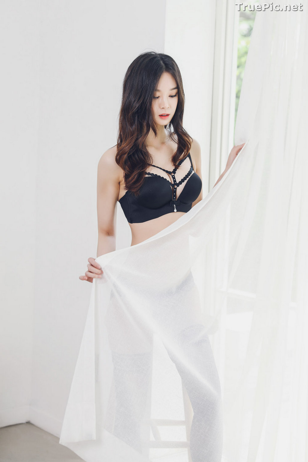 Image Korean Fashion Model – Carmen – Black Lingerie and Sleepwear - TruePic.net - Picture-19
