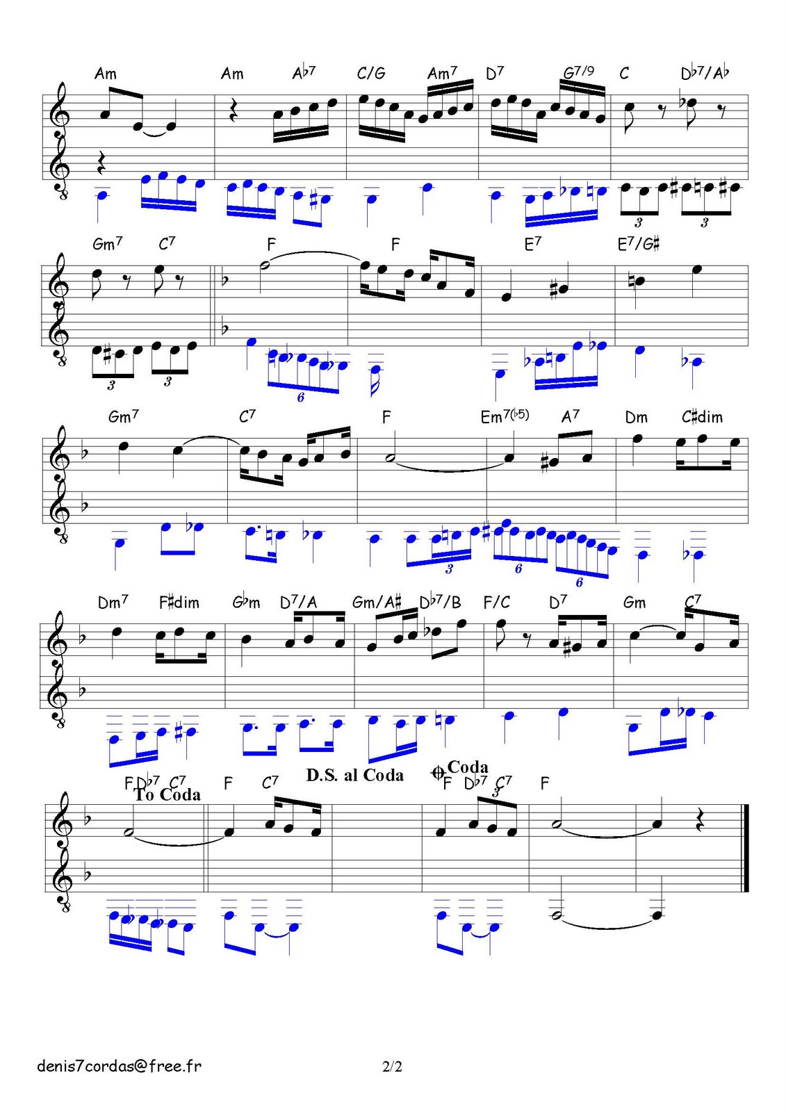 Partituras para Violão 7 Cordas Carinhoso (Música de Pixinguinha e letra de João de Barro) Partituras para Violão 7 Cordas Carinhoso (Música de Pixinguinha e letra de João de Barro)