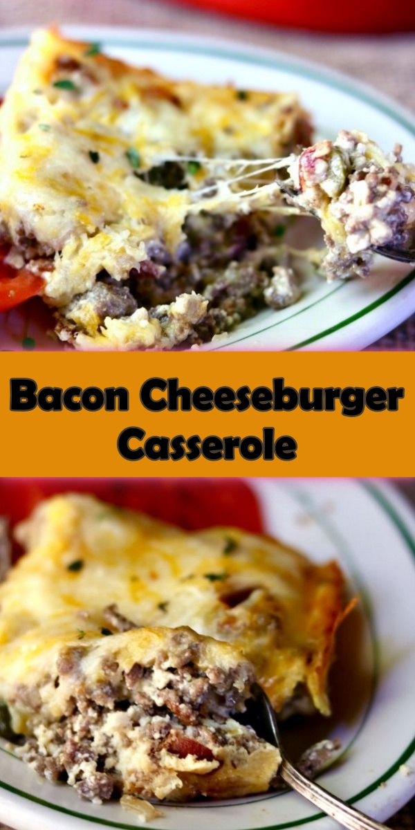 BACON CHEESEBURGER CASSEROLE: LOW CARB - Cook, Taste, Eat
