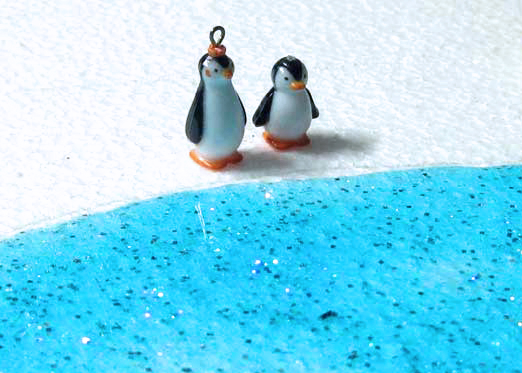 Penguin Christmas Village 