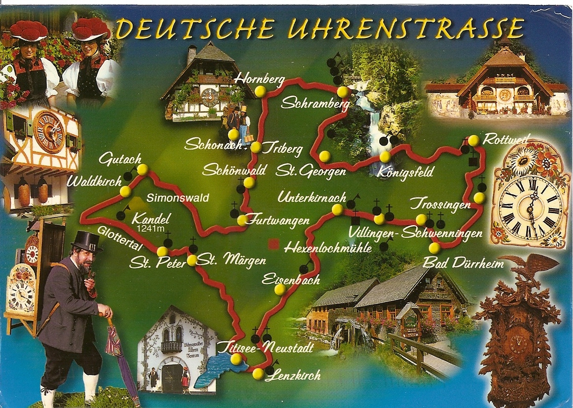 My Postcard World German Clock Route