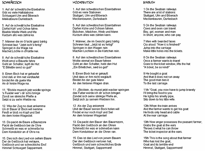 bodensee im mai, teil 7 uff de schwäb'sche eisebahne Küchenlieder Moritaten Texte ~ bodensee im mai, teil 7 uff de schwäb'sche eisebahne