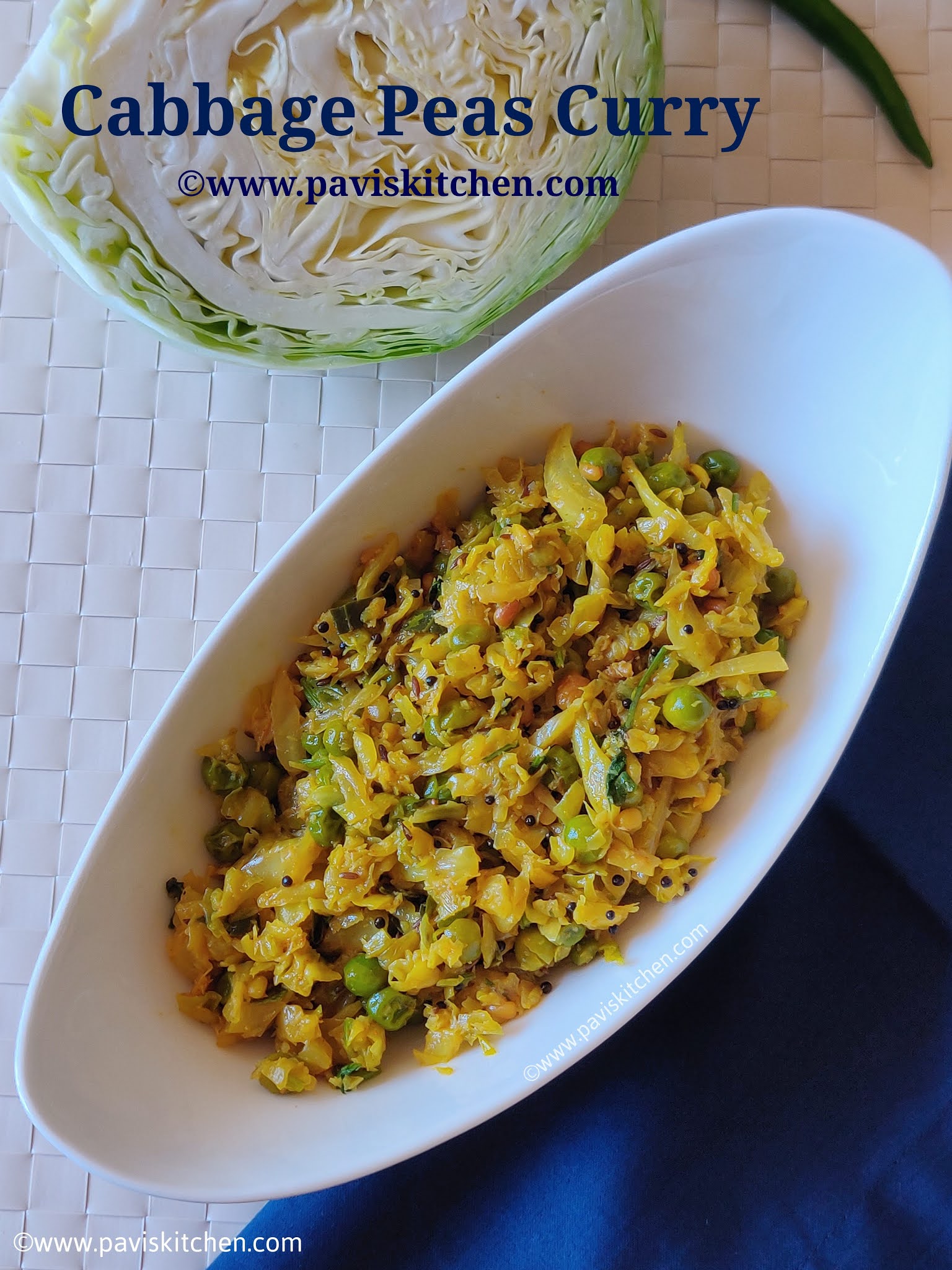 Patta gobhi matar recipe | band gobi matar recipe | Cabbage green peas sabzi Punjabi recipe