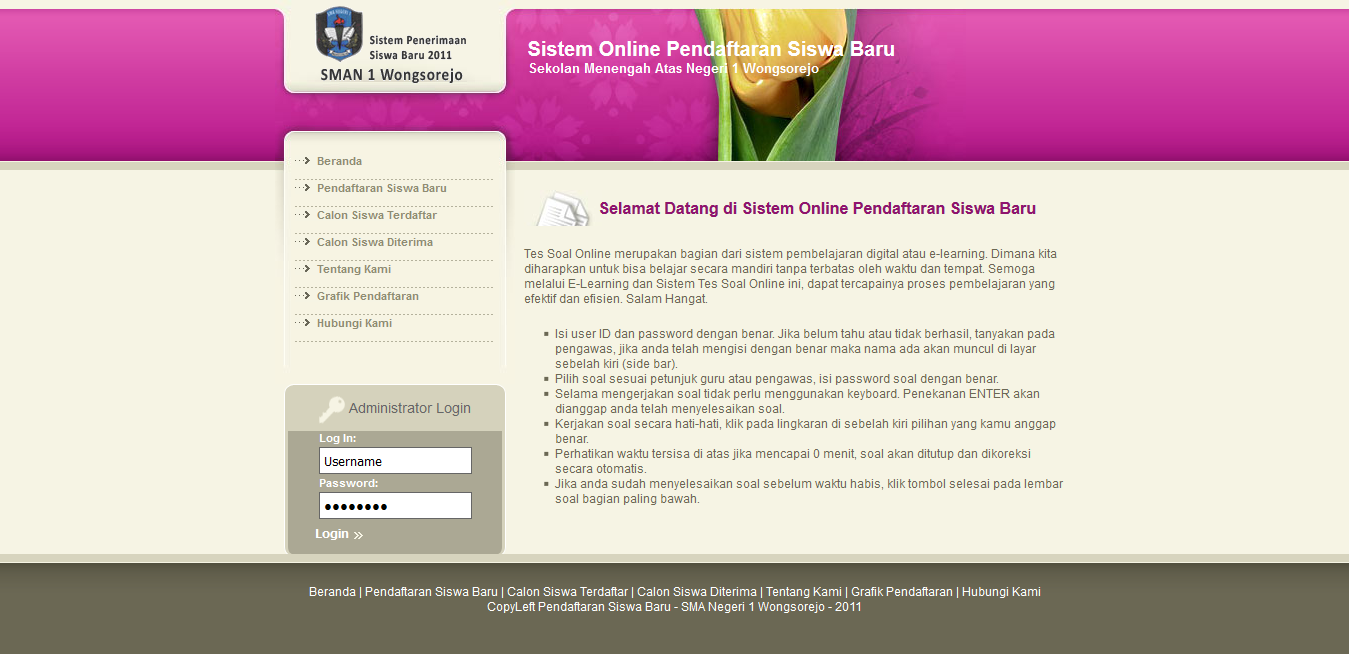 Source Code PHP MySQL Penerimaan Siswa Baru Online Source Code PHP MySQL Penerimaan Siswa Baru Online