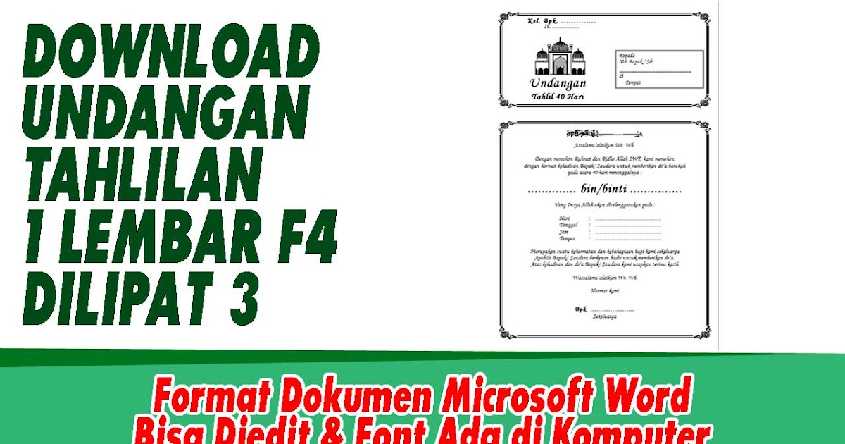 Undangan Takziah Via Wa - Vigicle Walls