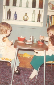 Tea with my older sister 1976