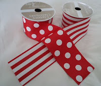 Red and white ribbon