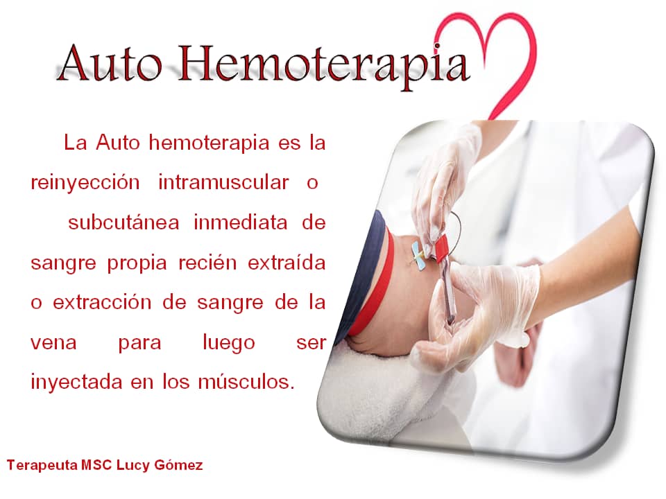 EL RINCONCITO SANADOR SPA, C.A. Autohemoterapia