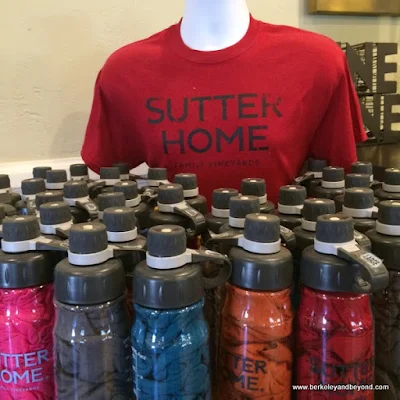 t-shirt in a water bottle souvenir at Sutter Home Winery in St. Helena, California