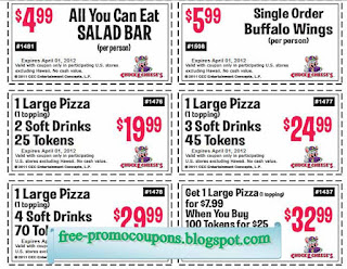 Free Printable Chuck E Cheese Coupons Free Printable Chuck E Cheese Coupons