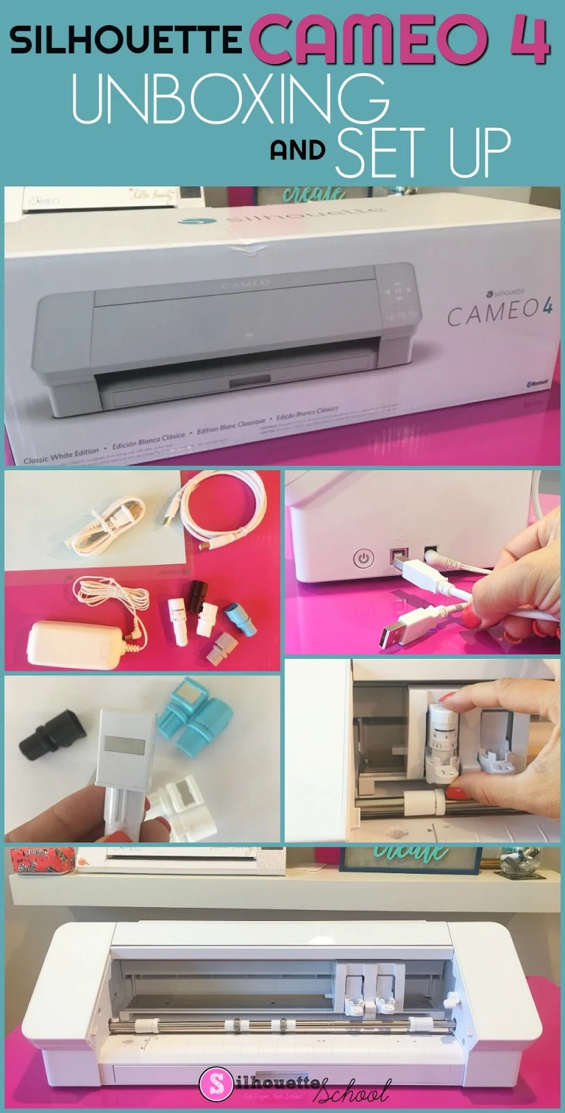 Silhouette CAMEO 4 Set Up and Unboxing (Video) - Silhouette School