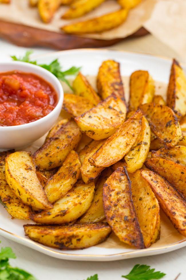 Spicy Potato Wedges | Courtesy of Texanerin Baking