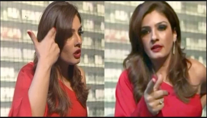 raveena tandon angry