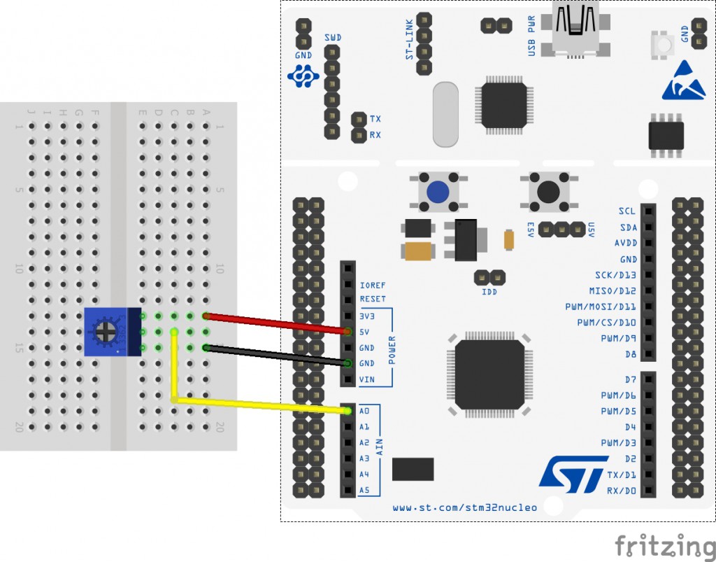 ADC single Channel in STM32 - CONTROLLERSTECH