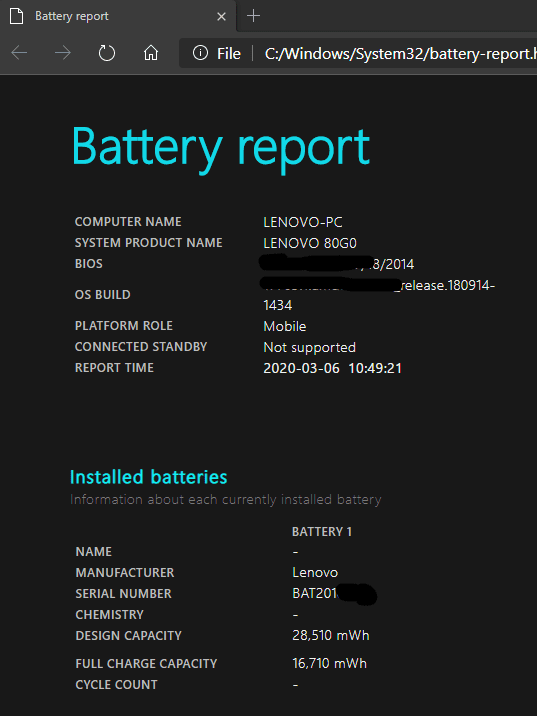 laptop battery status laptop battery status