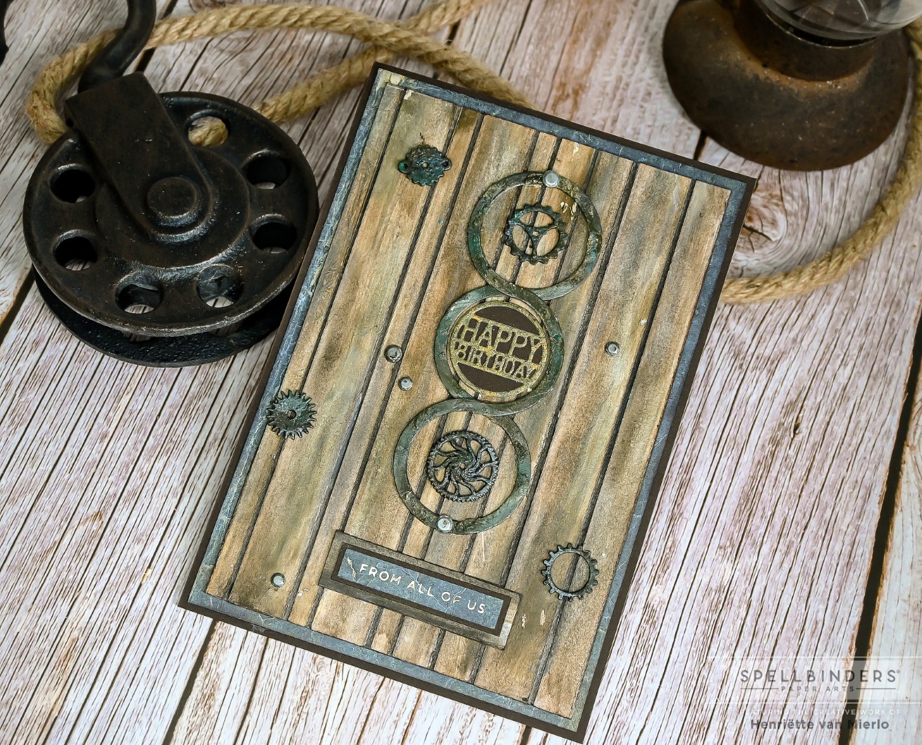 Set Timbri E Fustelle Spellbinders - Design Crisantemo Per Scrapbooking