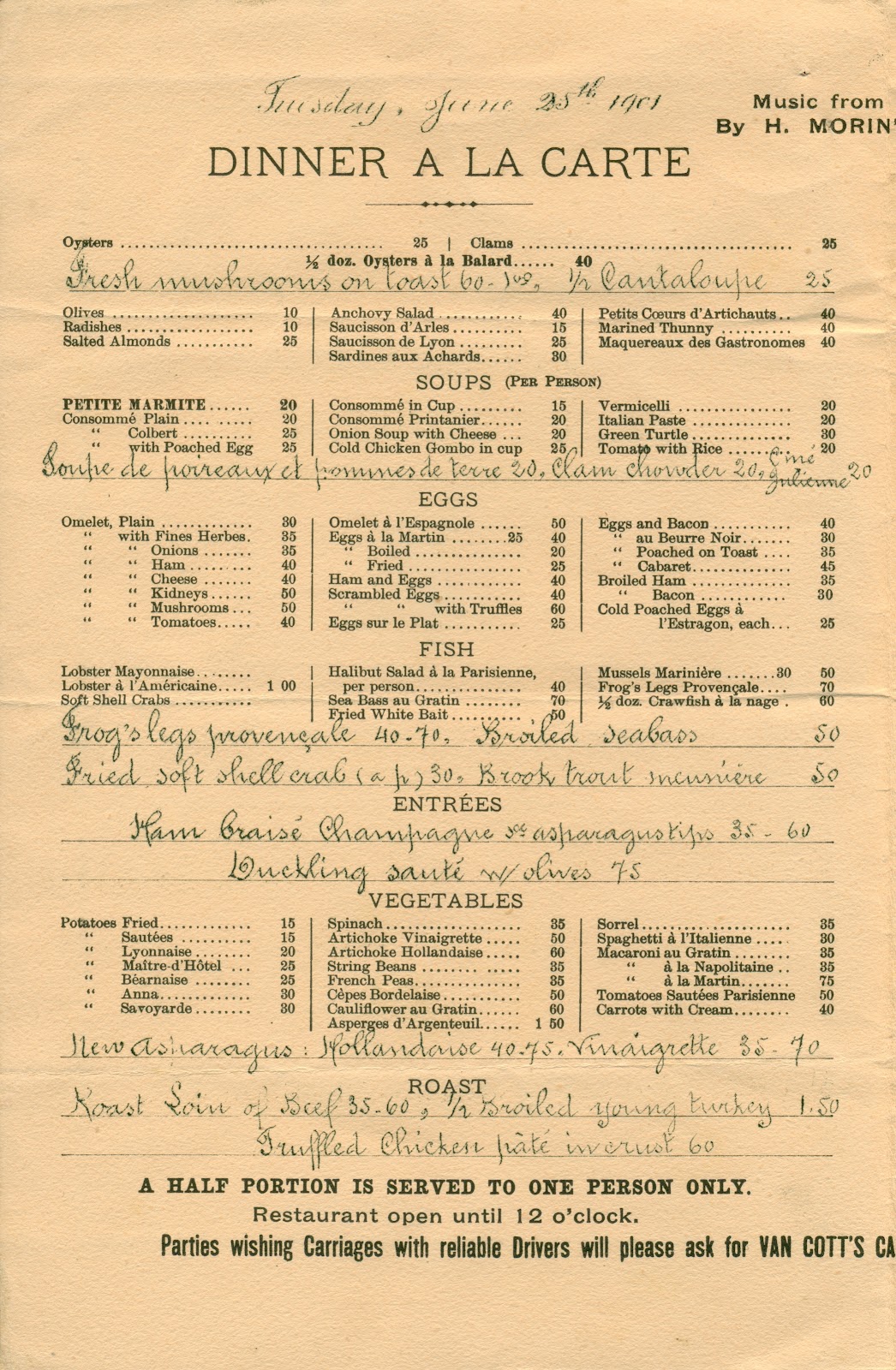 The American Menu: The Café Martin