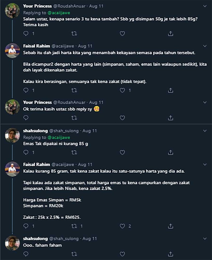 Cara Kira Zakat Emas