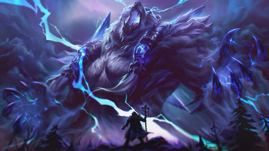 Volibear, LoL, 4K, #7.1989 Wallpaper PC Desktop