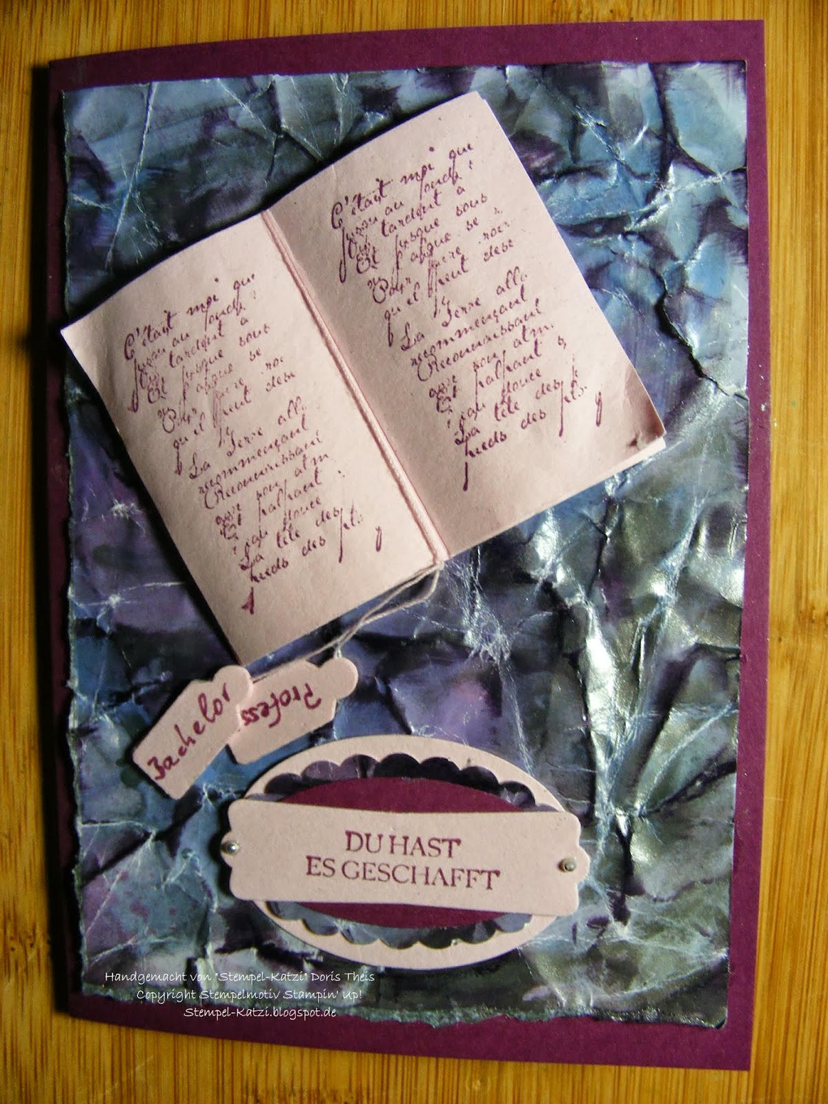 Stempel-Katzi: Glückwunsch zum Bachelor