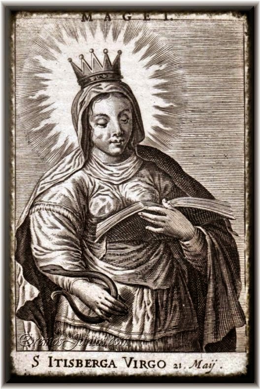 Vidas Santas Santa Isberga o Itisberga, Monja