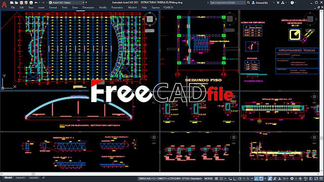 Structural Steel Roof Truss [DWG]