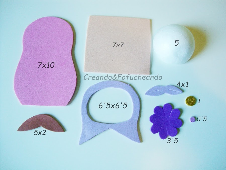 piezas-y-medidas-matrioska-bola-numero-5-cartel-con-fofuchas-matrioskas-en-goma-eva