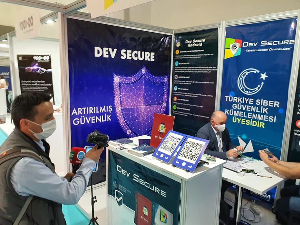 Yerli Antivirüs programı Dev Secure Verimlilik ve Teknoloji fuarında, isacotur avm
