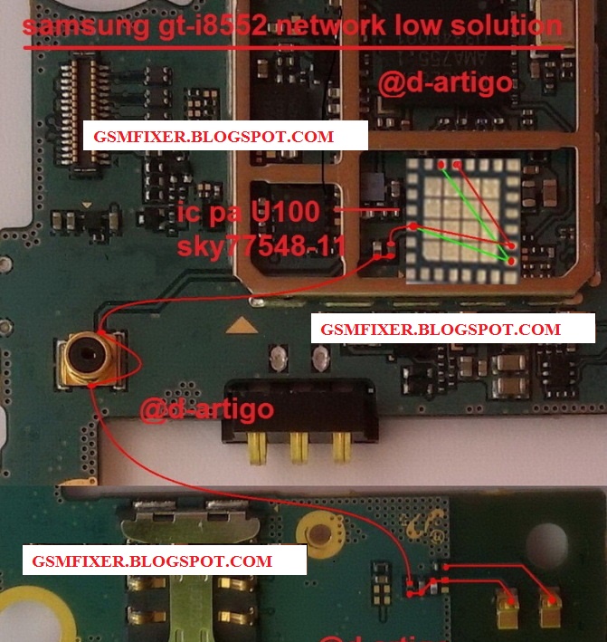Samsung GT-I8552 Network Problem Jumper Solution Ways | gsmfixer