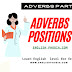 Position of Adverbs (Adverbs part II)