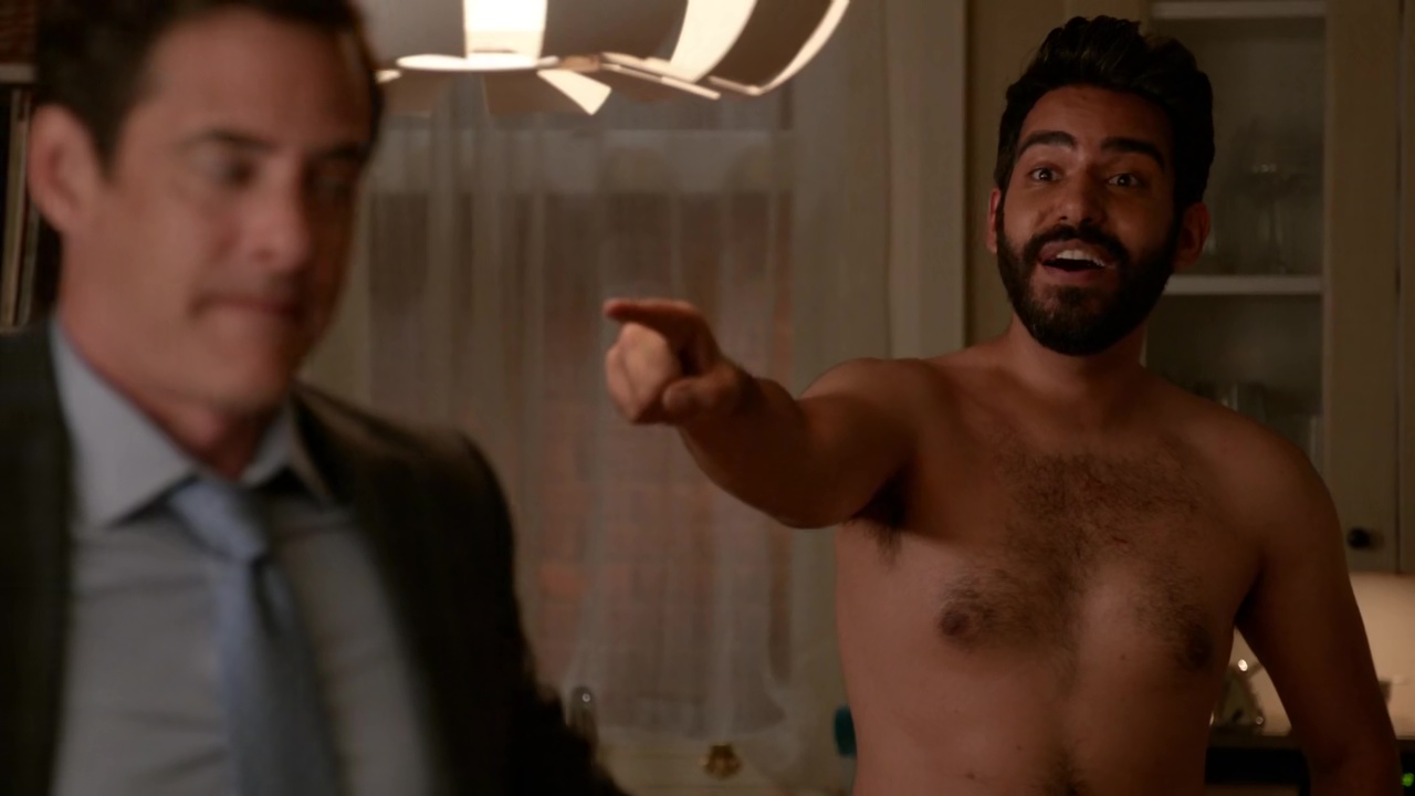 Rahul Kohli shirtless in iZombie 4-01 "Are You Ready for Some Zombies?...