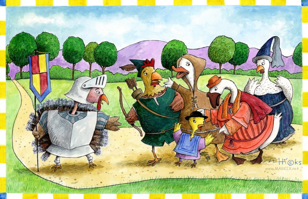 "the dust of everyday life" Turkey Lurkey meets Chicken Little et al.