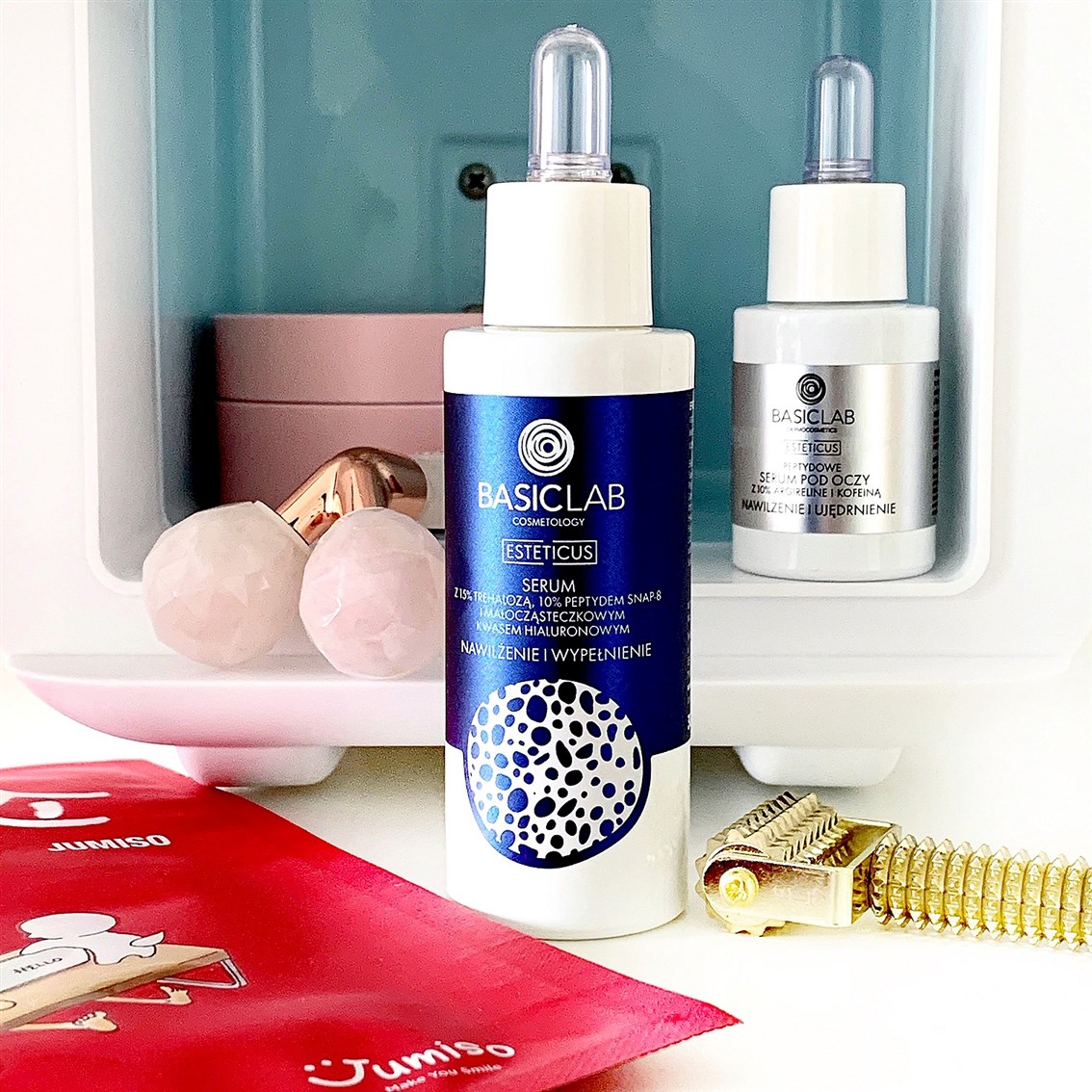 BasicLab Serum z trehalozą 15 i 10 peptydem Nawilżenie i Wypełnienie