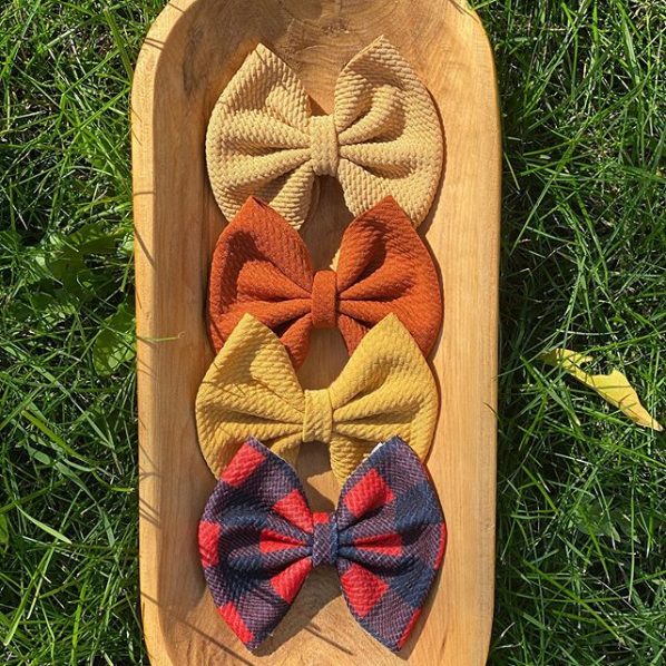 Fall Inspired Bows from Willow and Whimsy